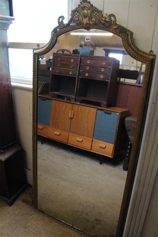 Large 19th century gilt overmantel mirror